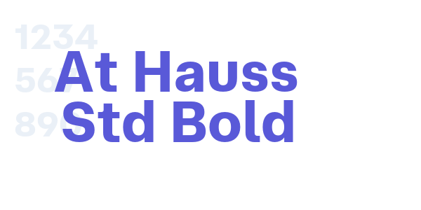 At Hauss Std Bold font free