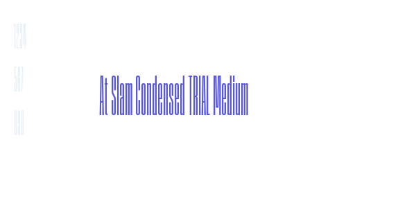 At Slam Condensed TRIAL Medium font