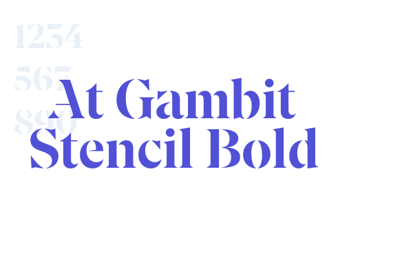 At Gambit Stencil Bold