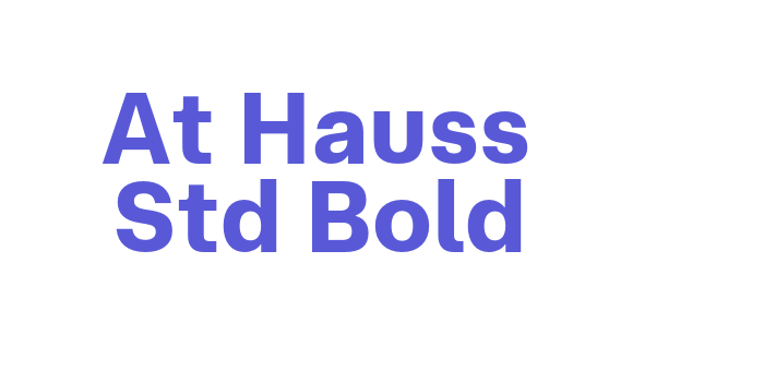 At Hauss Std Bold Font Download