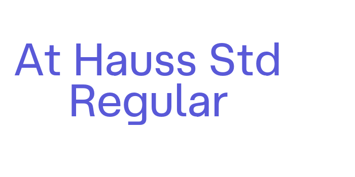 At Hauss Std Regular Font Download