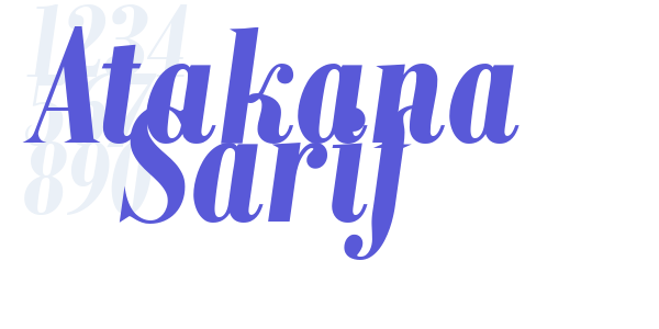 Atakana Sarif font free