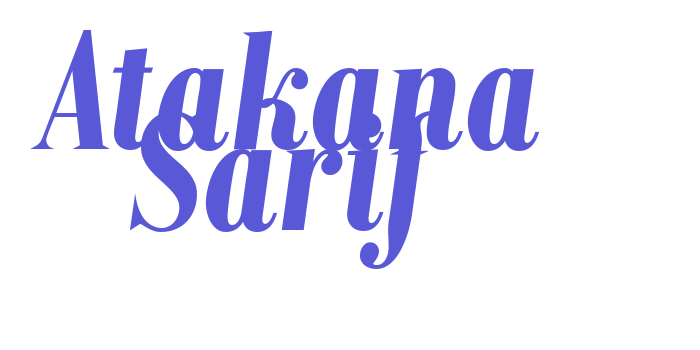 Atakana Sarif Font Download