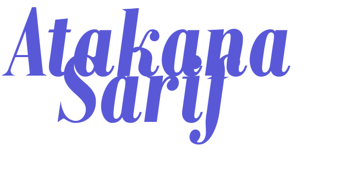 Atakana Sarif Font