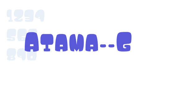 Atama__G font free