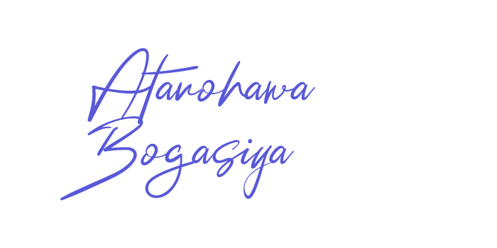 Atanohawa Bogasiya Font