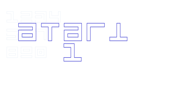 Atari 1 font