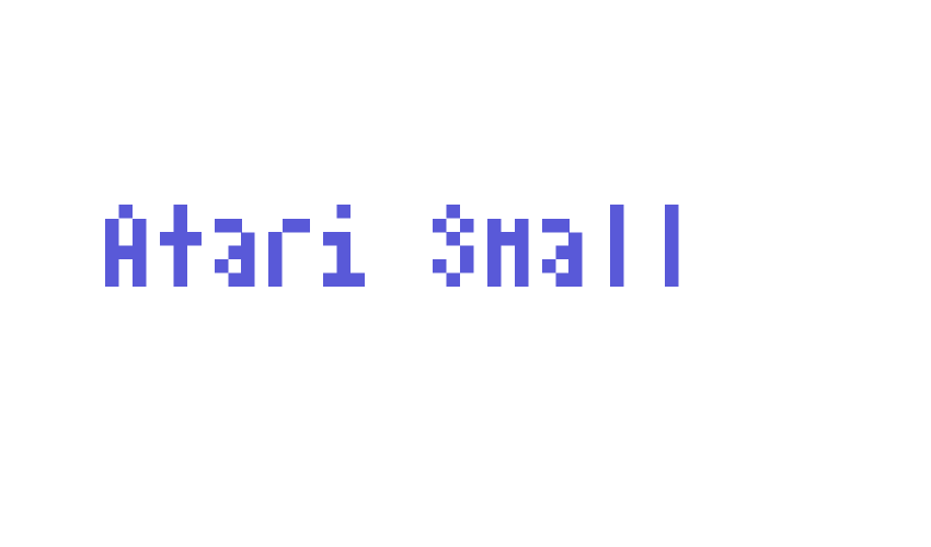 Atari Small Font Download