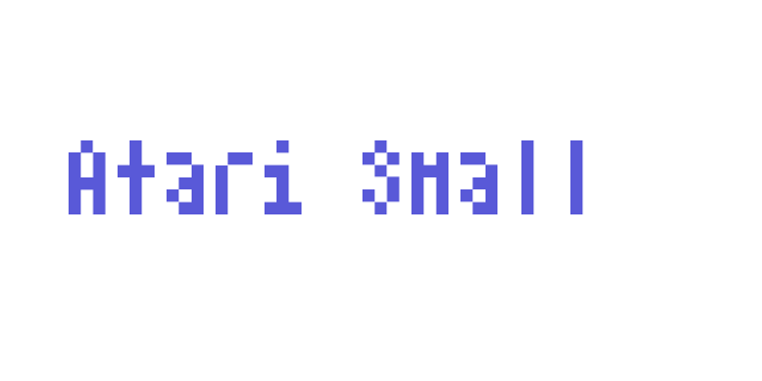 Atari Small Font Download