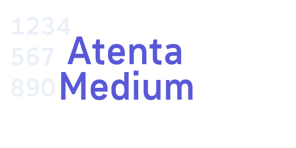 Atenta Medium font free