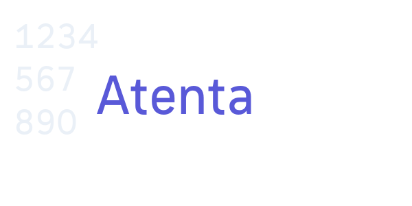 Atenta font free