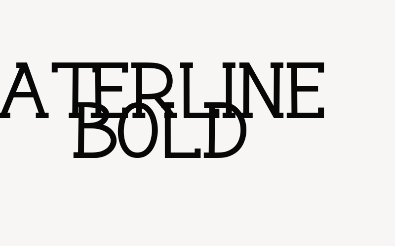 Aterline Bold Font