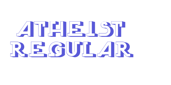 Atheist Regular font free