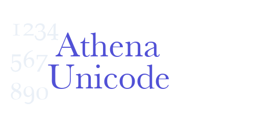 Athena Unicode-font-download