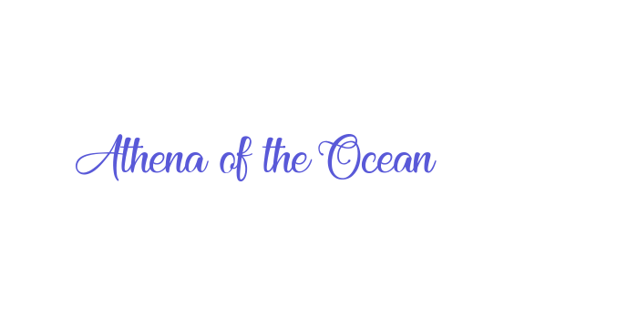 Athena of the Ocean Font Download