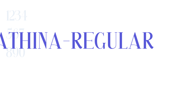 Athina-Regular font free