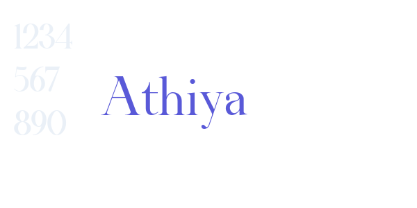 Athiya font