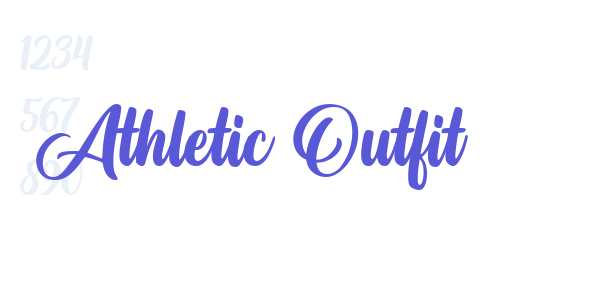 Athletic Outfit font