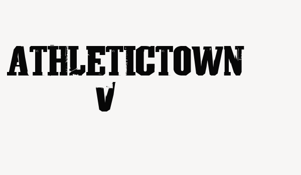 AthleticTown v0.1 Font