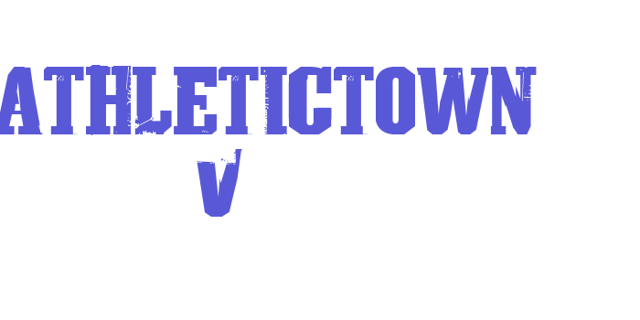 AthleticTown v0.1 Font