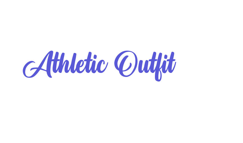 Athletic Outfit Font