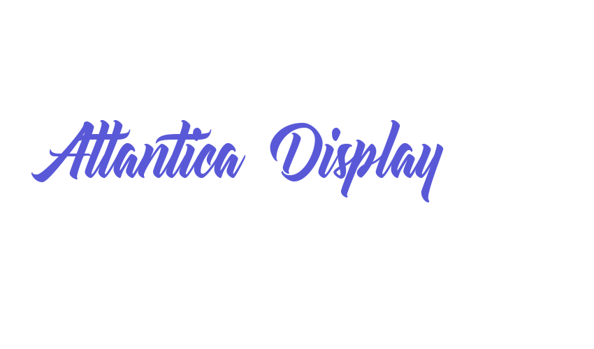 Atlantica Display Font