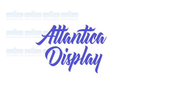 Atlantica Display font download