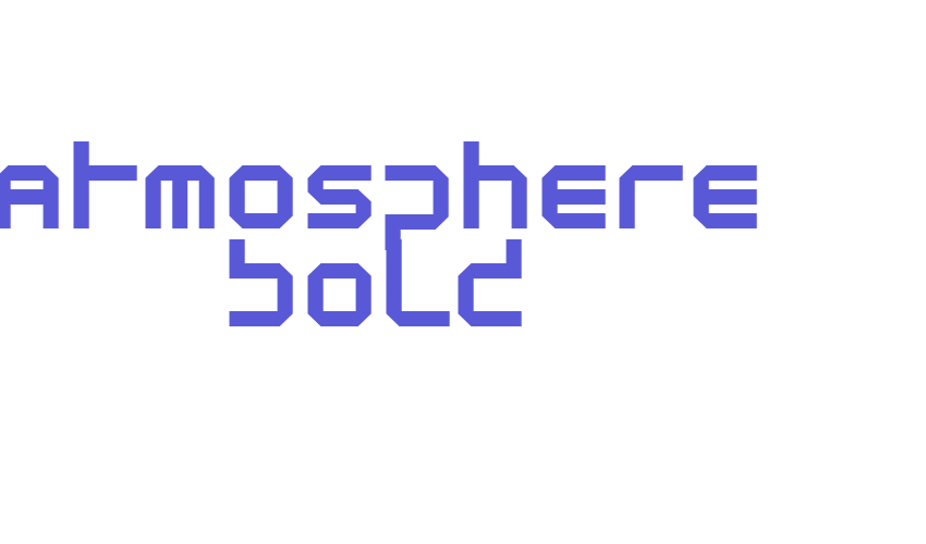 Atmosphere Bold Font Download