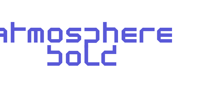 Atmosphere Bold Font Download