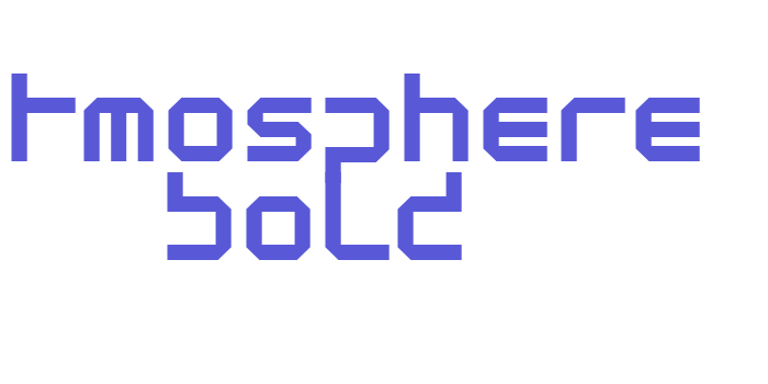 Atmosphere Bold Font