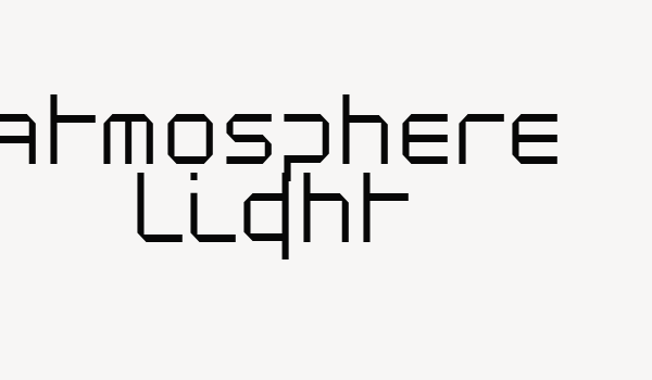 Atmosphere Light Font