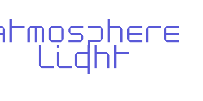 Atmosphere Light Font