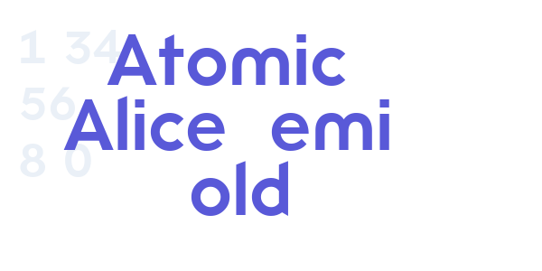 Atomic Alice Semi Bold font free