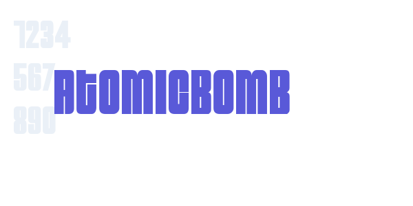 AtomicBomb font free