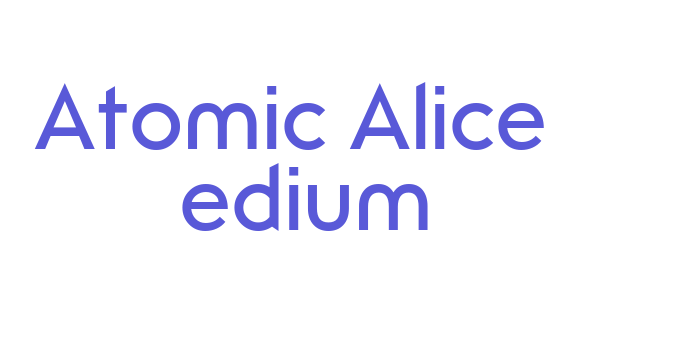 Atomic Alice Medium Font Download