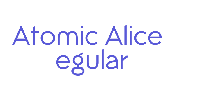 Atomic Alice Regular Font Download