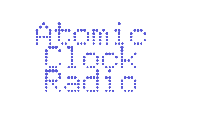 Atomic Clock Radio Font