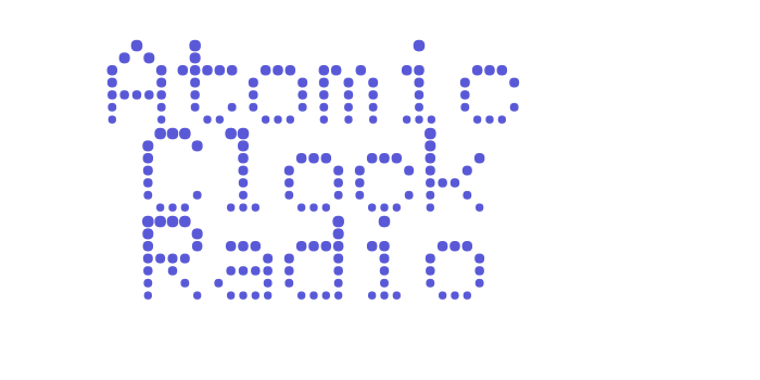 Atomic Clock Radio Font Download