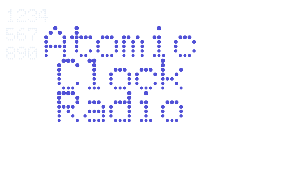 Atomic Clock Radio-font-download