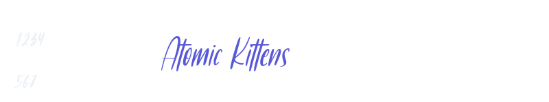 Atomic Kittens-related font