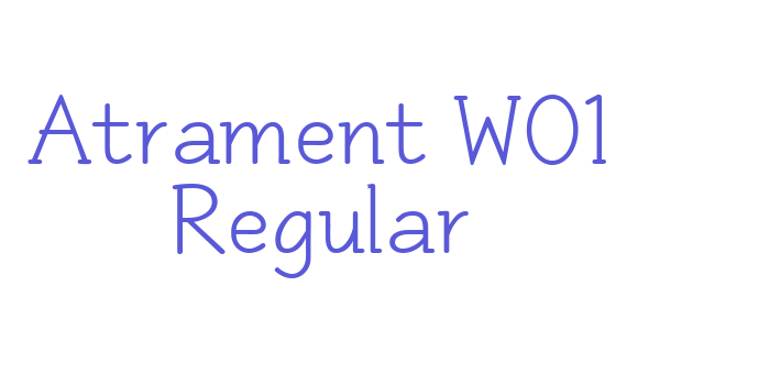 Atrament W01 Regular Font Download