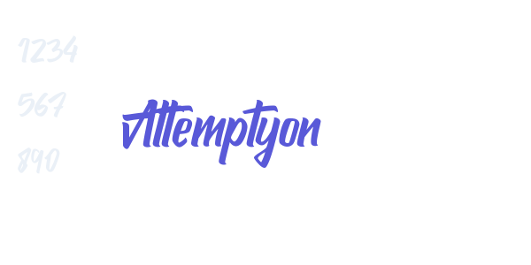 Attemptyon font free