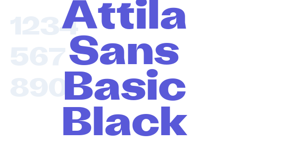 Attila Sans Basic Black font free