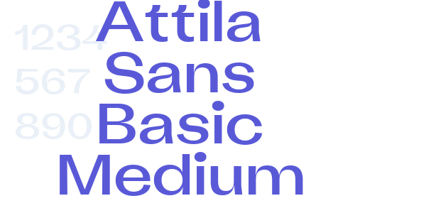 Attila Sans Basic Medium font free