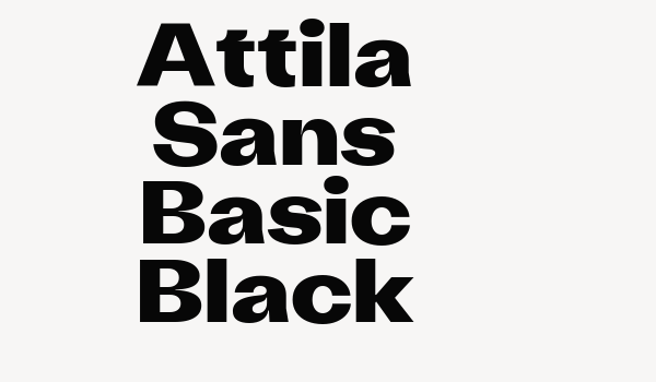 Attila Sans Basic Black Font