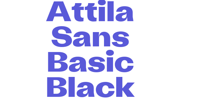 Attila Sans Basic Black Font Download