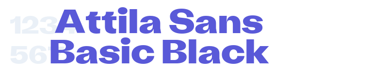 Attila Sans Basic Black-related font