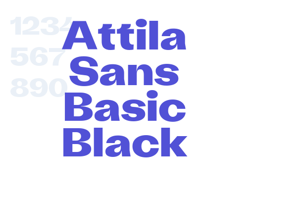 Attila Sans Basic Black