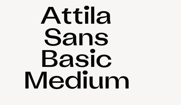 Attila Sans Basic Medium Font