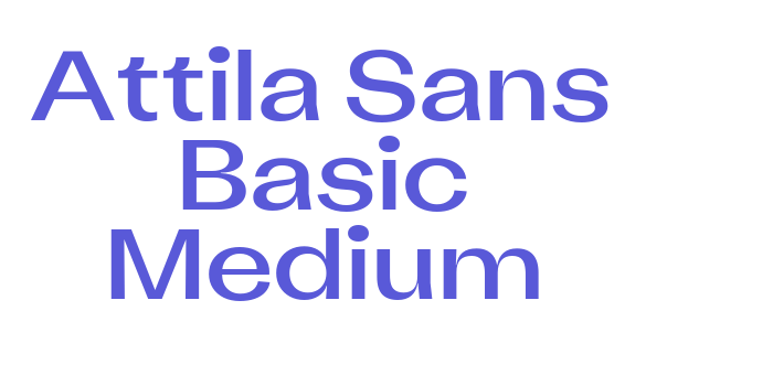 Attila Sans Basic Medium Font Download